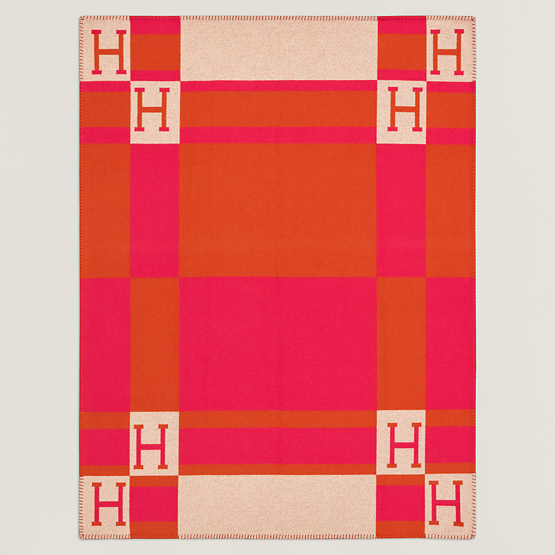 Avalon Bayadere blanket - Pink | Hermès Thailand